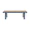 Armen Living Nofi Outdoor Patio Sectional Set in Gray Finish with Gray Cushions and Teak Wood SETODNOSEGR - alternate 7